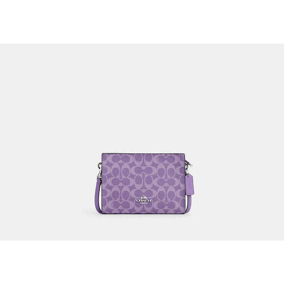 Slim Crossbody Bag In Signature Canvas - Picture 1 of 9
